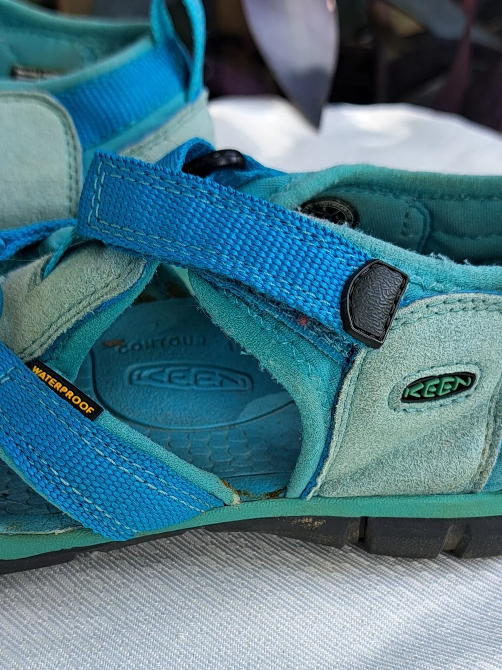 KEEN Kids 4 Whisper Teal Waterproof Sandals